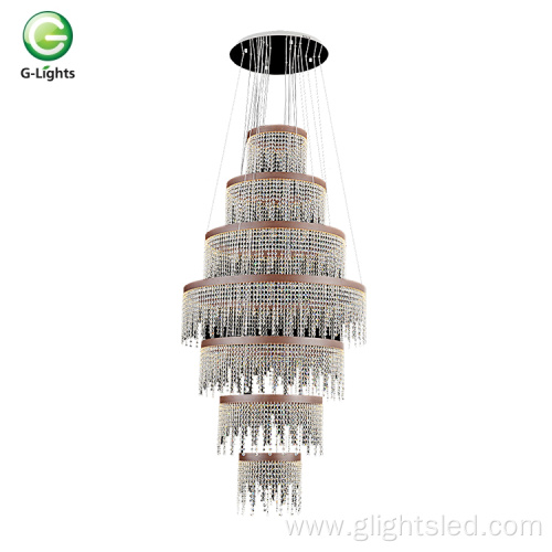 Crystal indoor decoration led chandelier pendant light